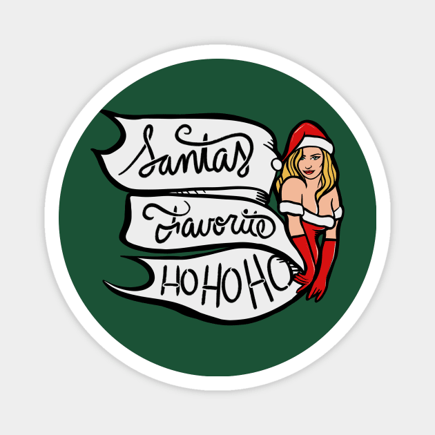 Santa's favorite ho ho ho Magnet by bubbsnugg